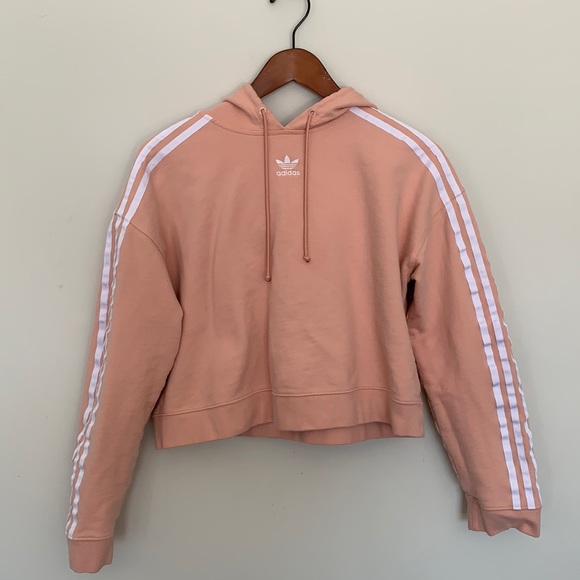 Adidas Women’s Cropped Sweatshirt in Pink - Picture 2 of 11